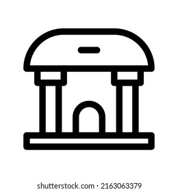 bank icon or logo isolated sign symbol vector illustration - high quality black style vector icons

