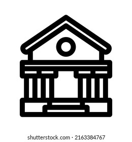 icono de banco o logotipo símbolo de signo aislado ilustración vectorial de alta calidad estilo negro iconos vectoriales
