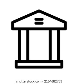 bank icon or logo isolated sign symbol vector illustration - high quality black style vector icons
