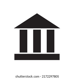 bank icon or logo isolated sign symbol vector illustration - high quality black style vector icons
