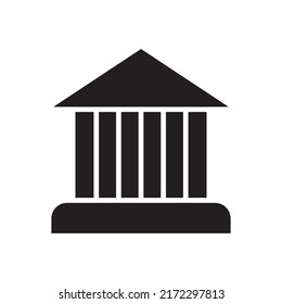 bank icon or logo isolated sign symbol vector illustration - high quality black style vector icons
