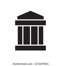 bank icon or logo isolated sign symbol vector illustration - high quality black style vector icons
