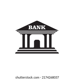 bank icon logo vector design template