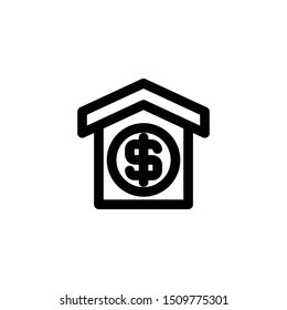 Bank Icon , Office Logo, Money & Banking Symbol .