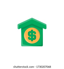 Bank Icon, Office Logo, Money & Banking Symbol.