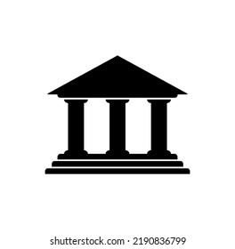 bank icon on white background