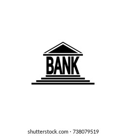 bank icon on white background