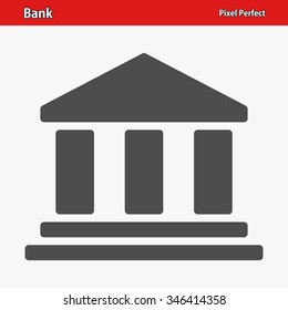 Bank Icon. Professional, pixel perfect icons optimized for both large and small resolutions. EPS 8 format.