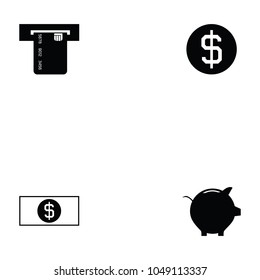 bank icon set