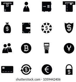 bank icon set