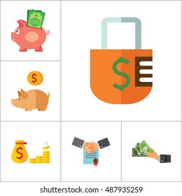 Bank Icon Set