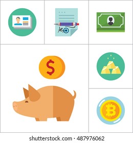Bank Icon Set
