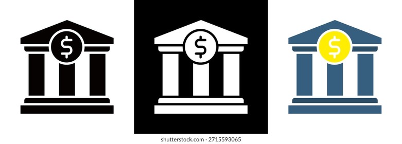 Conjunto de iconos bancarios Ilustración vectorial de glifos
