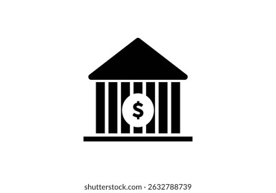 Bank icon set, online banking, savings, loans, ATM, mortgage, investment, banker and more. Solid vector icons collection. Bank icon set. bank vector icon, museum, university.
