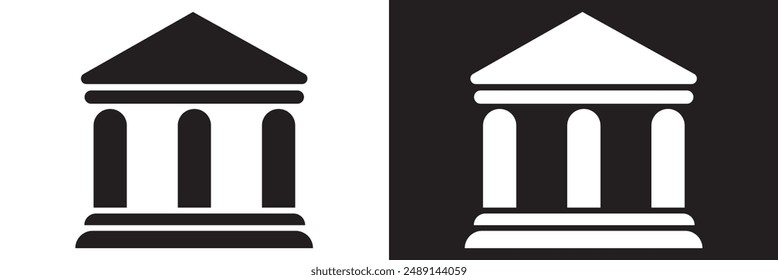 Conjunto de iconos del banco. Ilustración gráfica Vector. Conveniente para el diseño del Sitio web, el logotipo, el App, la Plantilla y la interfaz de usuario.