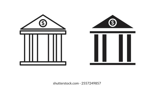 Bank Icon set. vector illustration set
