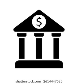 Bank icon set. bank vector icon, museum, university