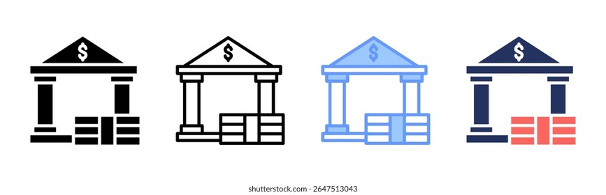 Banksymbolblatt für mehrere Stilkollektionen