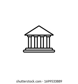 Bank icon, Bank icon sign and symbol vector design