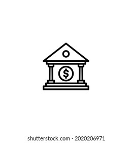 Bank icon, Bank sign vector for web site Computer and mobile app