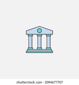 Bank icon sign vector,Symbol, logo illustration for web and mobile