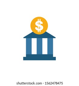 Bank icon. Simple element from city elements icons collection. Creative Bank icon ui, ux, apps, software and infographics.