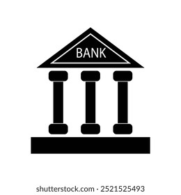 Bank icon. Simple illustration of bank vector iconsymbol for web.