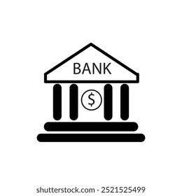 Banksymbol. Einfache Illustration von Bank-Vektor-Symbol für Web.