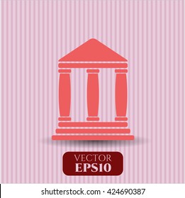 Icono de banco o símbolo