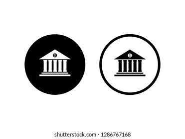 Bank icon symbol vector