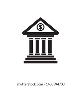 Bank icon symbol vector. eps 10. on white background