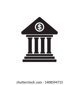 Bank icon symbol vector. eps 10. on white background