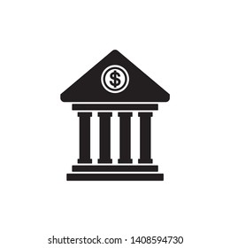 Bank icon symbol vector. eps 10. on white background