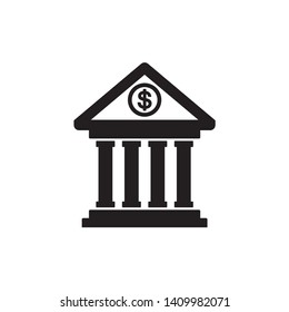 Bank icon symbol vector. eps 10. on white background