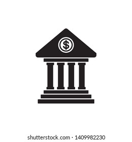 Bank icon symbol vector. eps 10. on white background