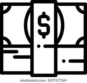 icono del banco. Diseño De Estilo Lineal Delgado Aislado Sobre Fondo Blanco