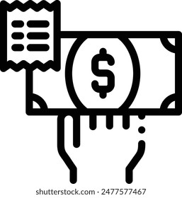 icono del banco. Diseño De Estilo Lineal Delgado Aislado Sobre Fondo Blanco