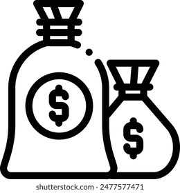 icono del banco. Diseño De Estilo Lineal Delgado Aislado Sobre Fondo Blanco