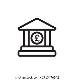 Bank Icon In Trendy  Design Vector Eps 10