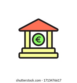 Bank Icon In Trendy  Design Vector Eps 10