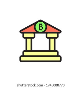 Bank Icon In Trendy Design Vector Eps 10