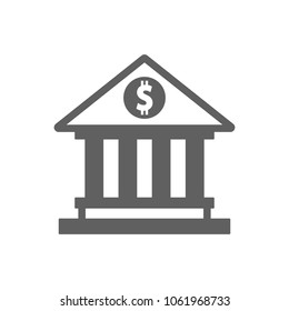 Bank icon vector