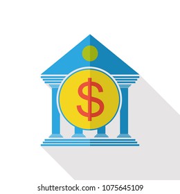 bank icon vector