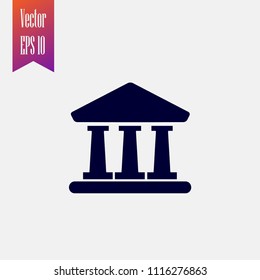 bank icon vector