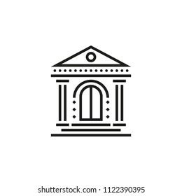 Bank icon. Vector