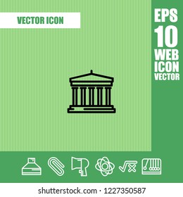 bank icon vector