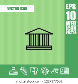 Bank icon vector
