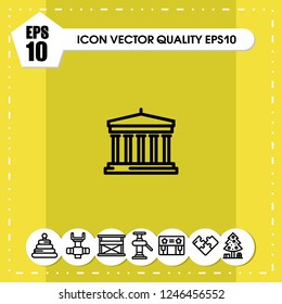 bank icon vector