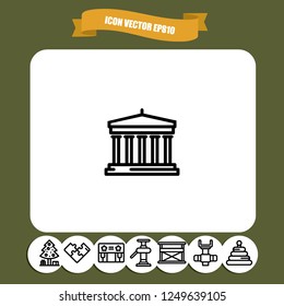 bank icon vector