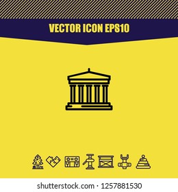 bank icon vector